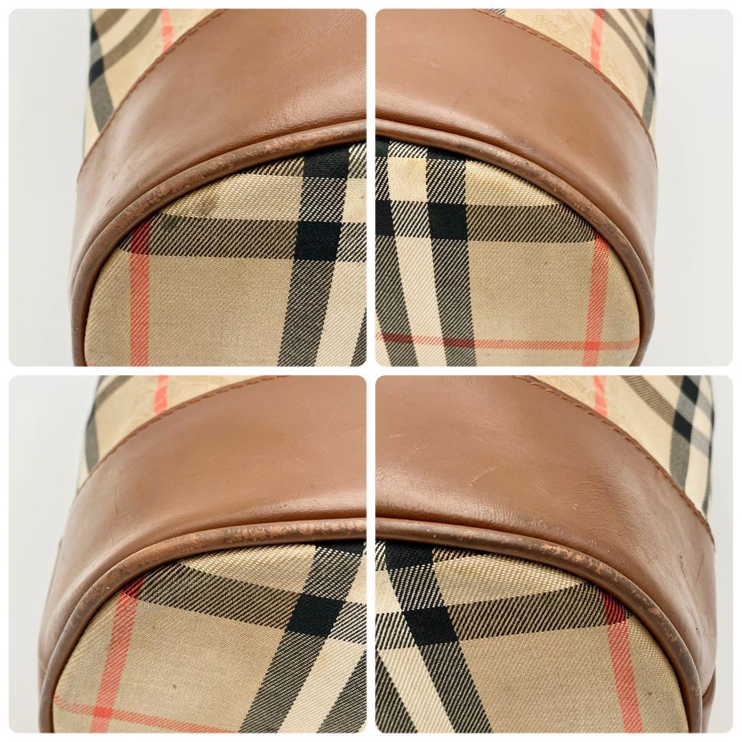 希少 バーバリー 月桂樹 ショルダーバッグ ノバチェック シャドー