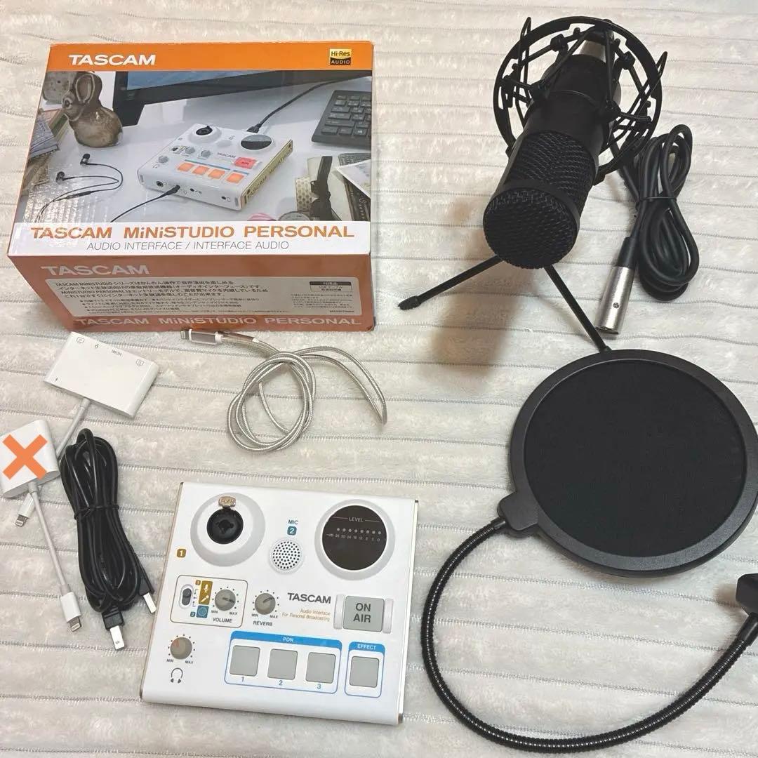 【美品】 ミキサー 配信 TASCAM タスカム スマホ配信セット マイク 配線 YAMAHA WEBキャスティングミキサー AG06mk2(配信向きダイナミック