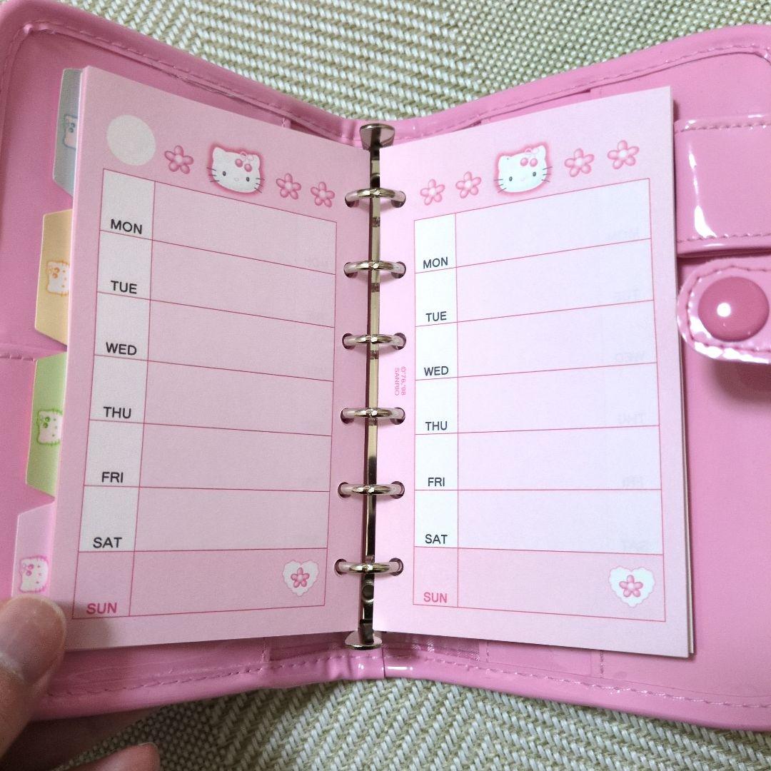 日*0様 さくらんぼ キティ 手帳 6穴リング 平成 レトロ レア 希少