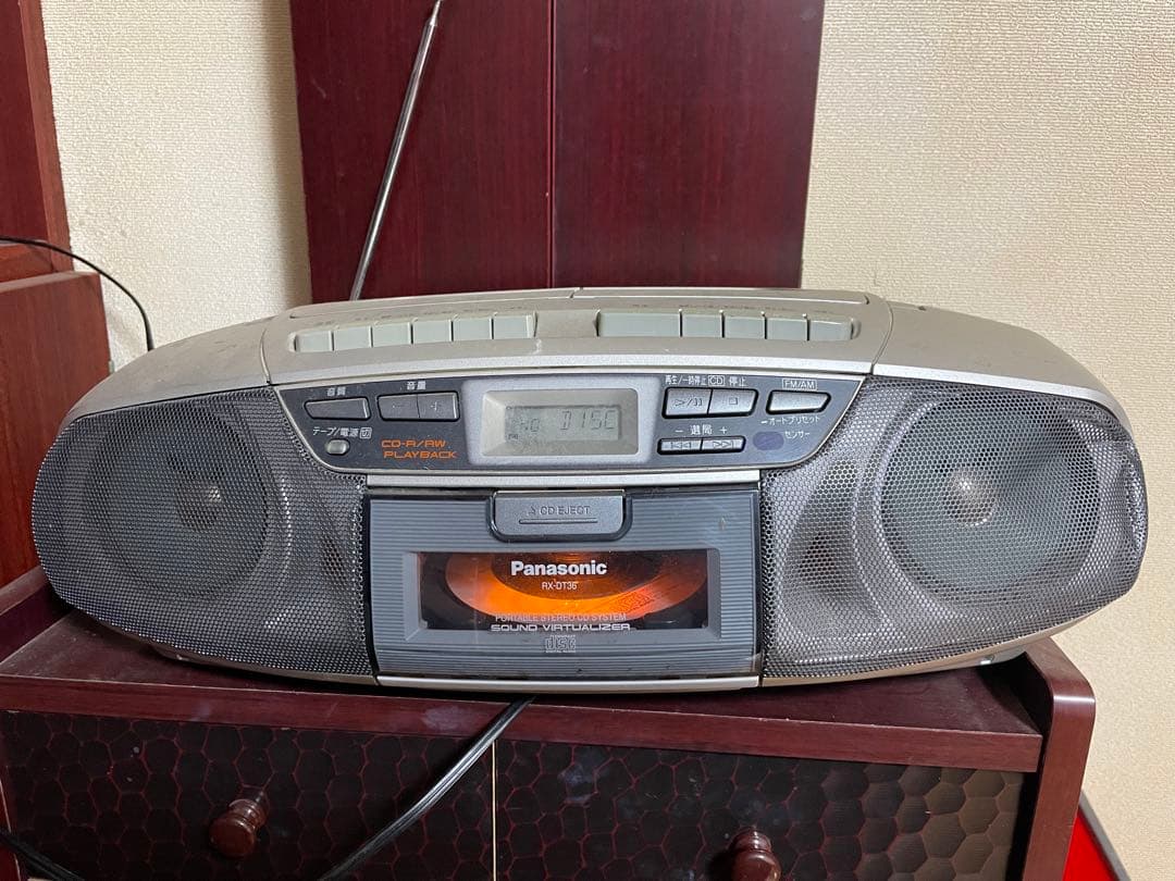 パナソニック RX-DT36 ポータブルダブルカセットプレイヤー ラジカセ