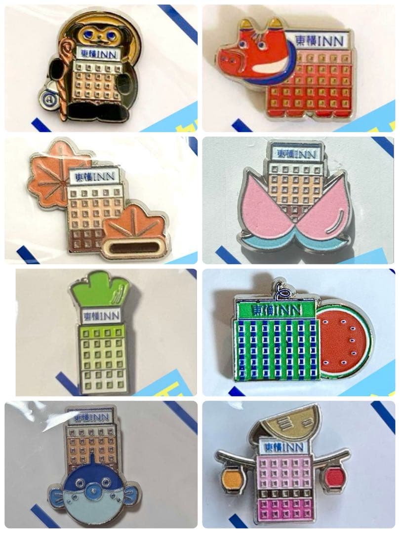 新品未使用】東横イン 8県セット ピンバッジ - メルカリ