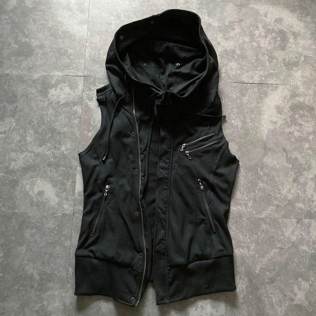 00s FUGA アーカイブ ギミック ビッグフードベストY2Kパンク グランジ