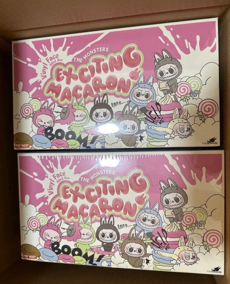 Popmart THE MONSTERS Macaron ぬいぐるみLabubu POPMART LABUBU The Monsters Macaron Plush Sealed Blind Box Set of