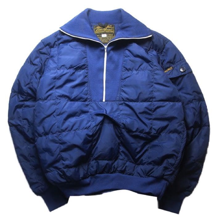 超希少】80s Eddie Bauer ハーフジップ ダウンジャケット S - メルカリ