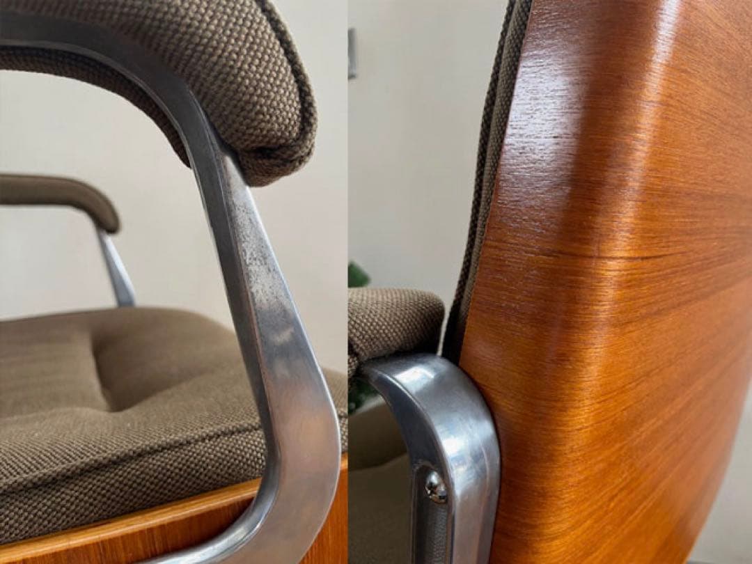 ヴィンテージ プライウッド デスクチェア ミッドセンチュリー レトロ