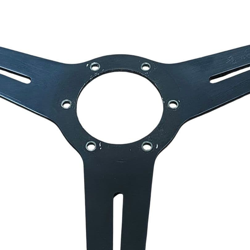 ★廃盤希少★ナルディ クラシックウッドステアリング ブラックスポーク　36.5Φ