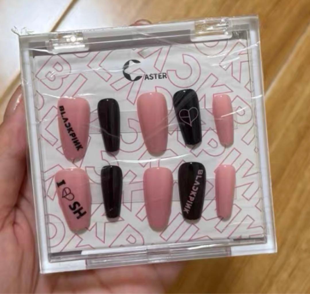 BLACKPINK 上海 ポップアップ 限定 ネイル ネイルチップ Blackpinkネイル ネイルチップ（つけ爪） yuri 通販 4373710｜Creema