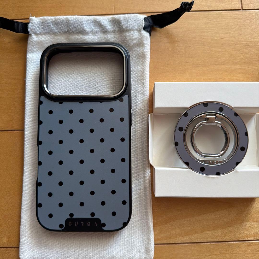 BURGA】iPhone17Pro ケース & リングホルダー iPhoneアクセサリー www
