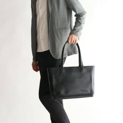 新品未使用】 香久山鞄 ホーガンズアレイ/レザートート ブラック