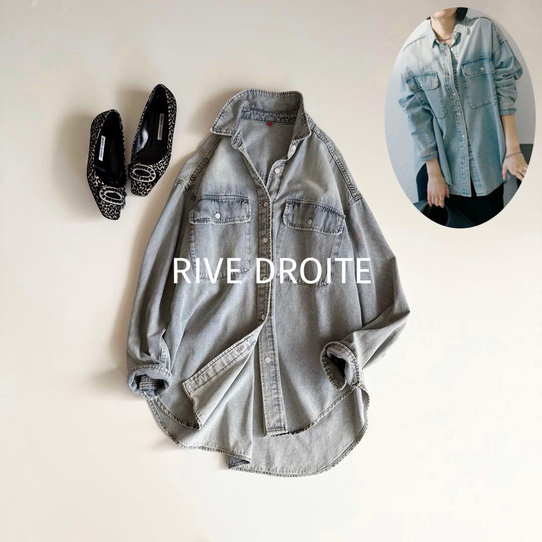 リヴドロワ】名品 MONN.:.(モン) Lightビッグデニムシャツ - メルカリ