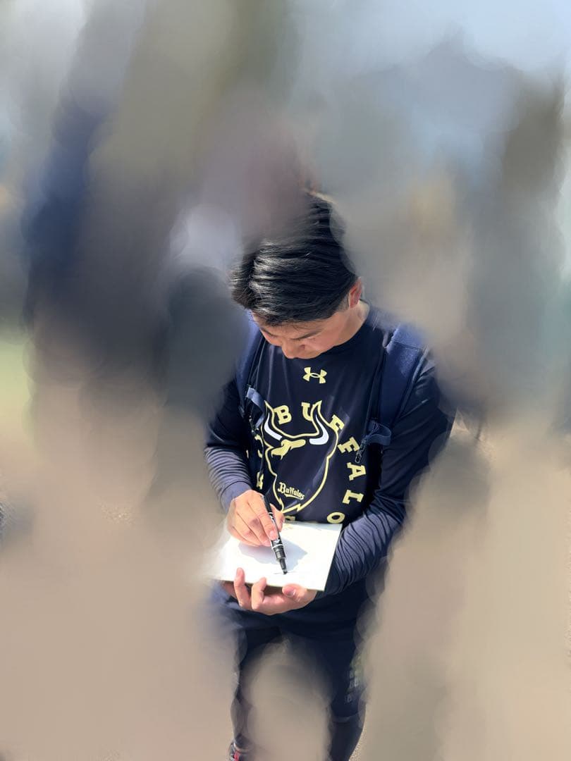 オリックス・バファローズ 佐藤龍月 直筆サイン色紙 宮崎キャンプ