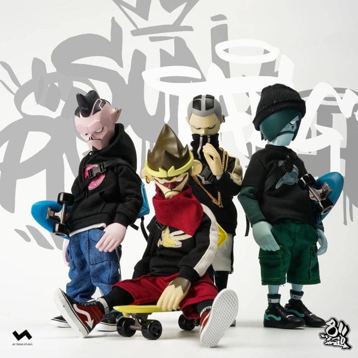 新品未開封 JT STUDIO 8” 2GO 西遊記 スケートボード フィギュア 新品未開封 JT STUDIO 8” 2GO 西遊記 スケートボード フィギュア