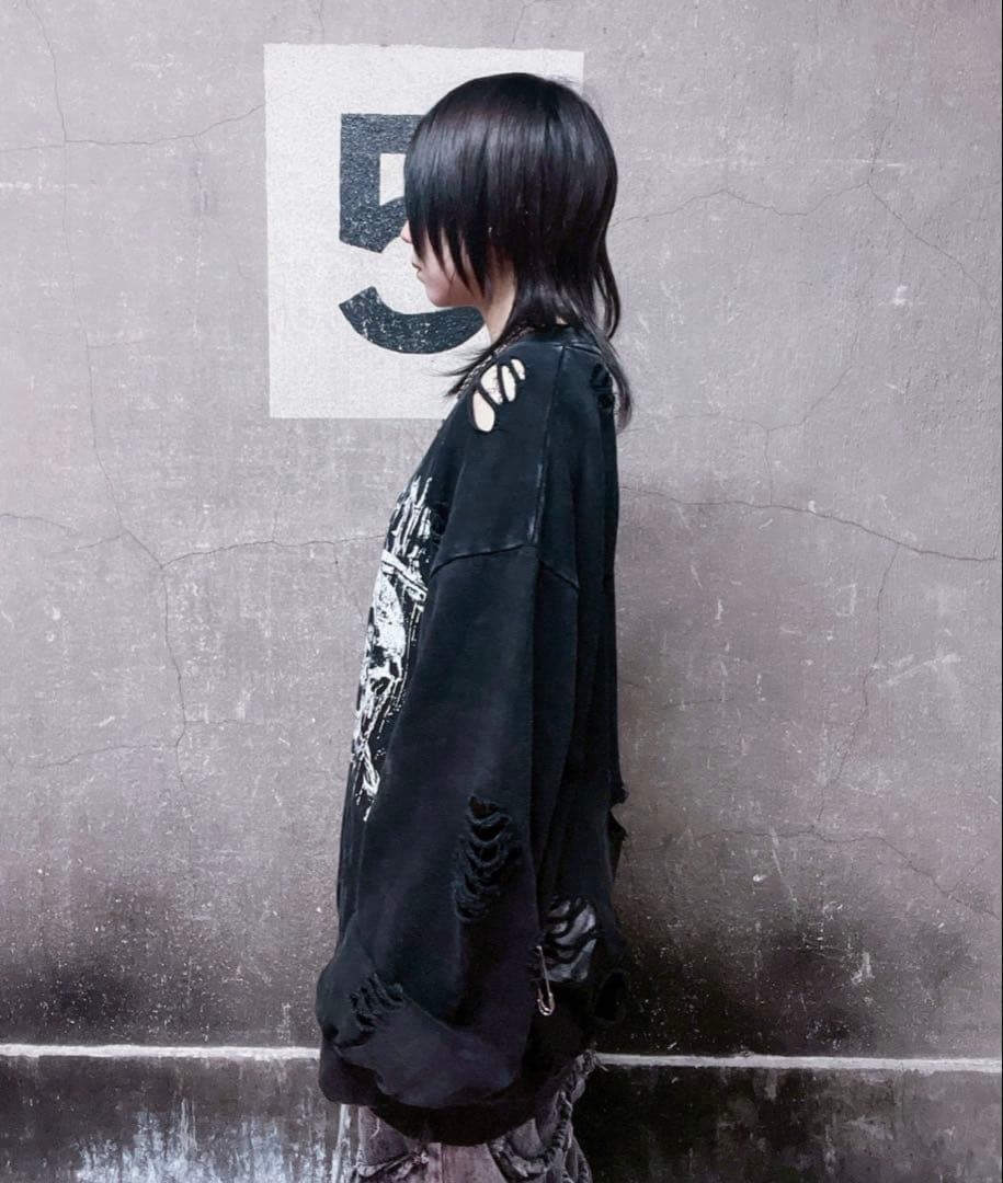 REFLEM/レフレム スカルプリントダメージPO/プルオーバースウェット