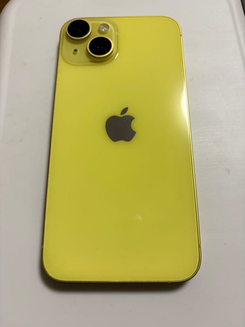iPhone 14 イエロー　256GB ムスビー｜美品 Appleストア版 SIMフリー iPhone14 256GB イエロー色