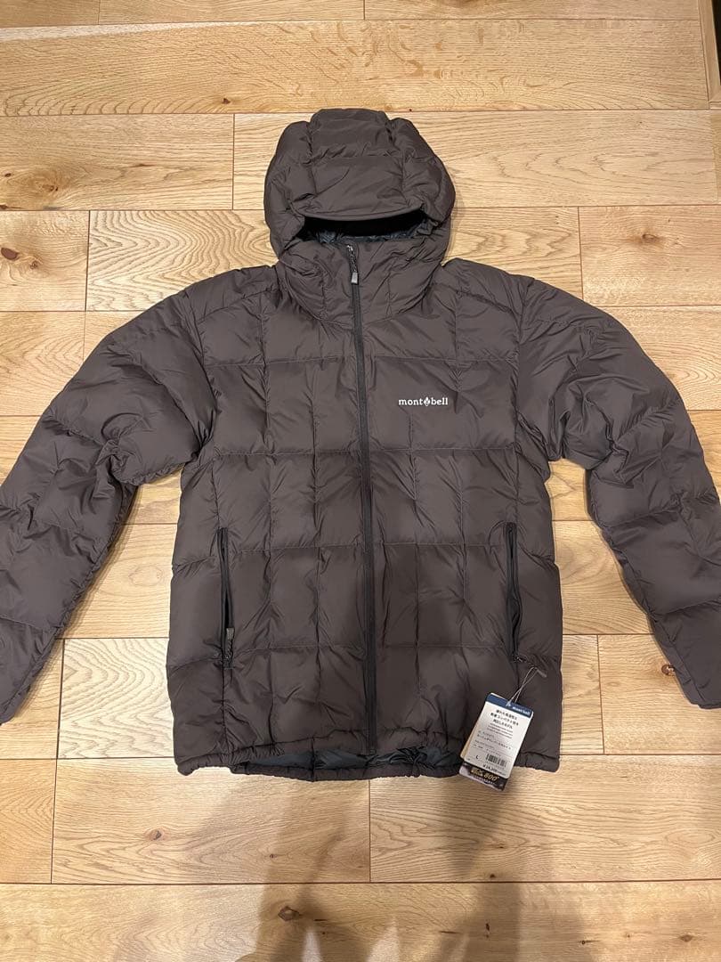 新品未使用】mont-bell ネージュダウンパーカ Lサイズ ダークブラウン