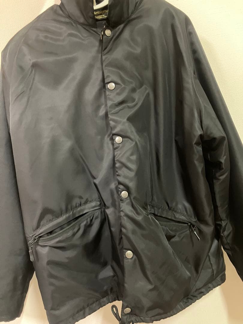 Bluco 黒 ナイロンジャケット ブルコ ボアコーチジャケット ブラック XL