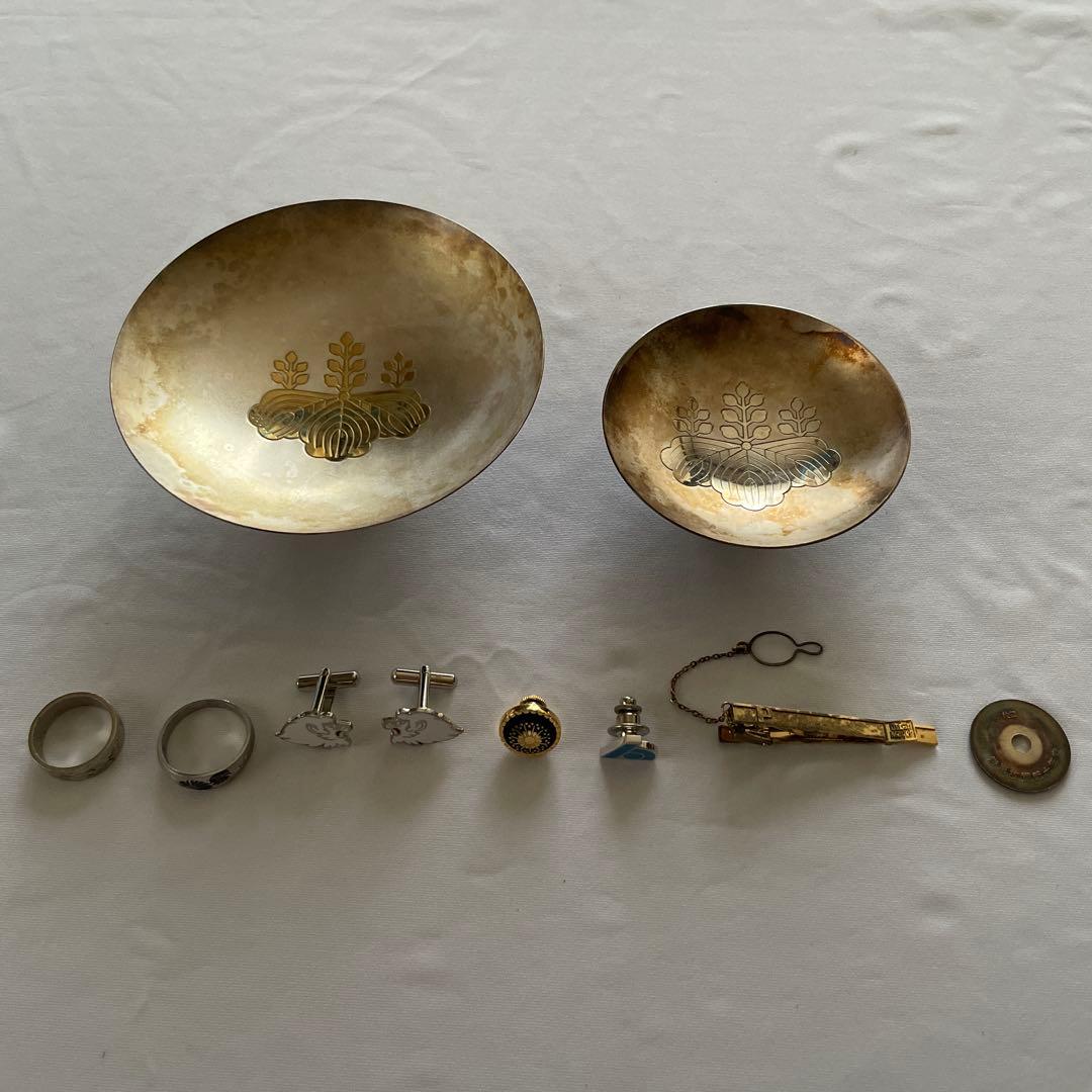 純銀製品 銀杯 指輪 ネクタイピン カフス他 純銀製 オリジナルカフス＆ネクタイピンセット GENT'S CODE – GENT'S CODE