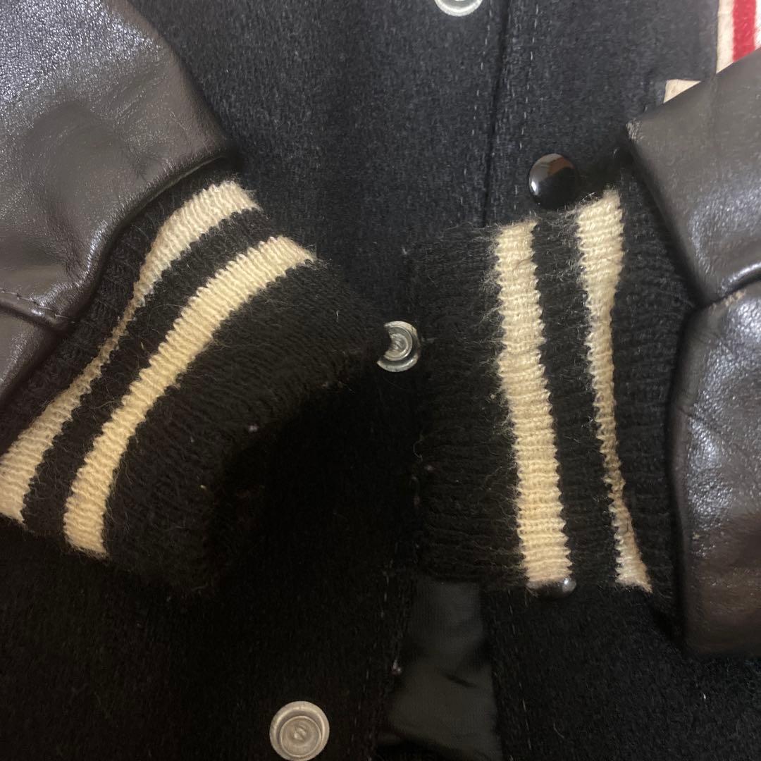 h*7様 DELONG デロング 80s スタジャン ブラック 最終値下げ - メルカリ