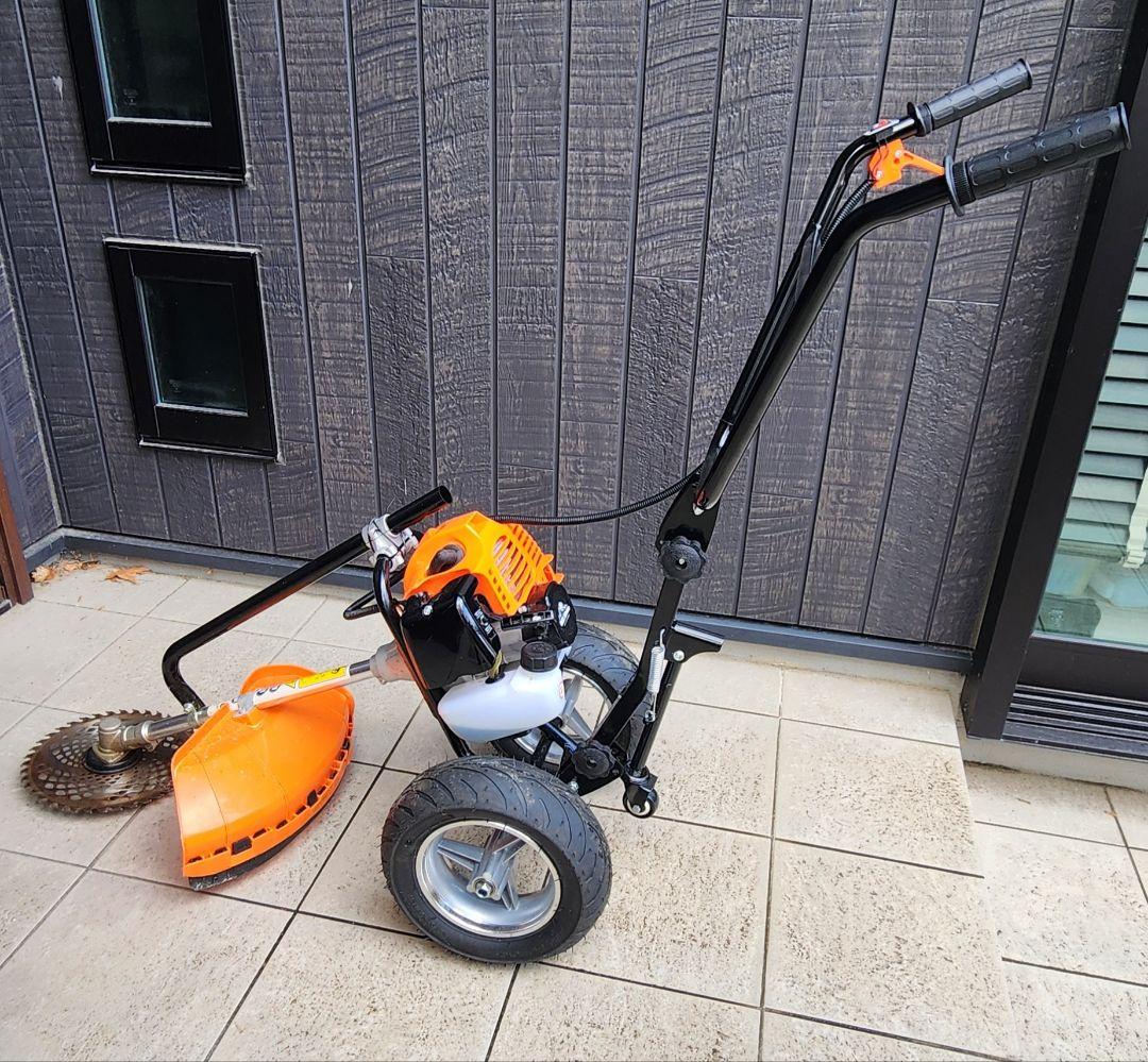 手押し草刈機　引き取り限定 手押し式 エンジン草刈機 排気量52cc 草刈り機 /☆チップソー