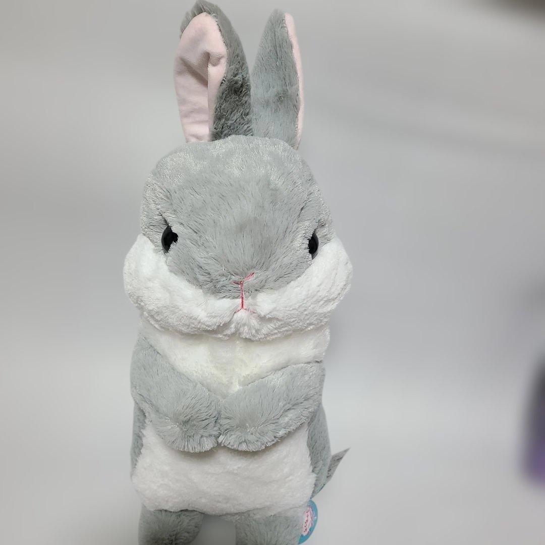 グレー/ホワイトのウサギぬいぐるみ - メルカリ