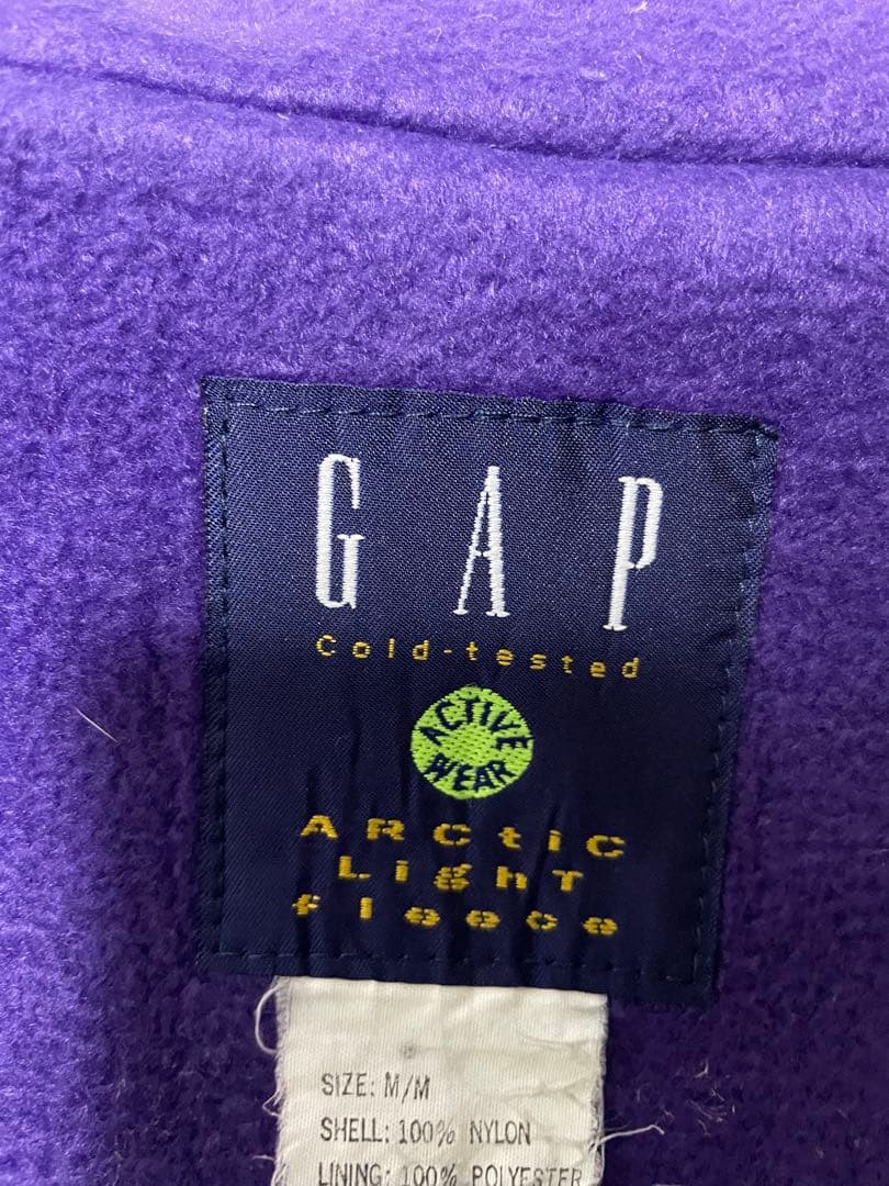 90s OLD GAP グリセード ナイロンジャケット リバーシブル 赤/紫