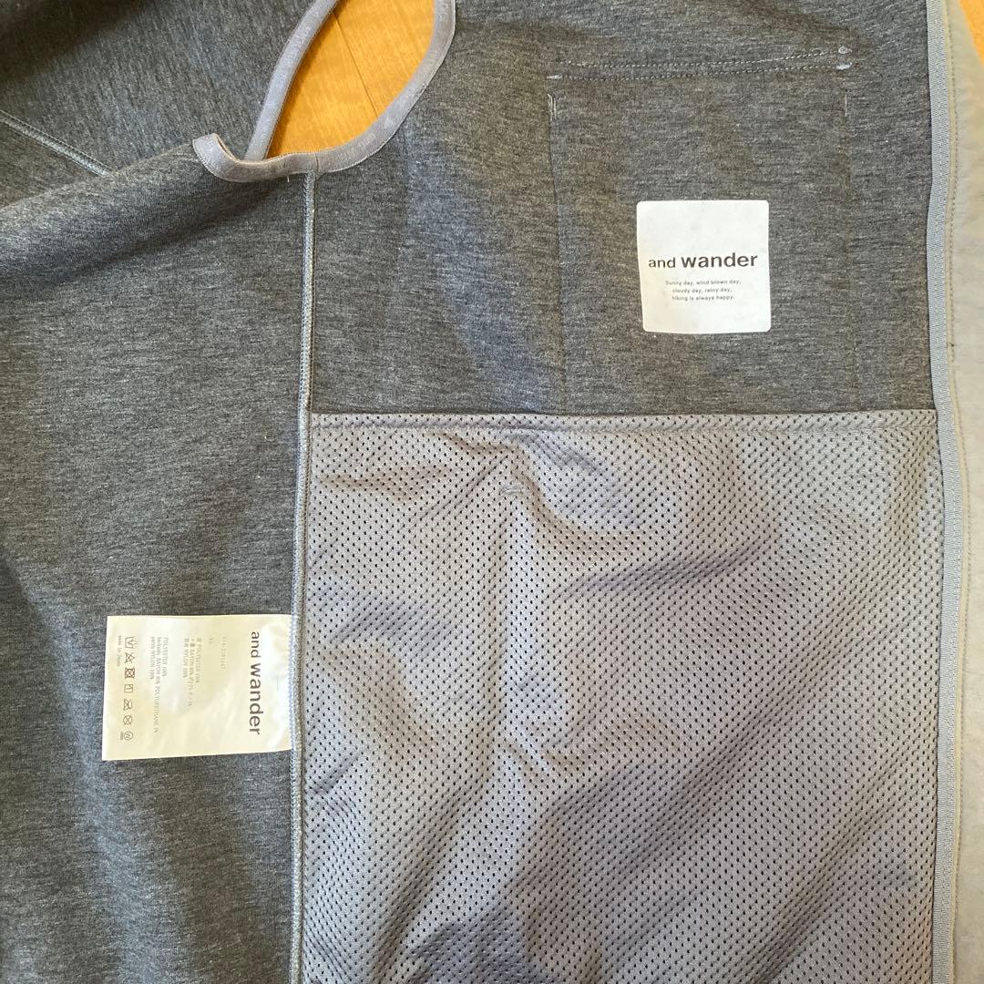 and wander チェック柄 フリース ベスト XL トップス