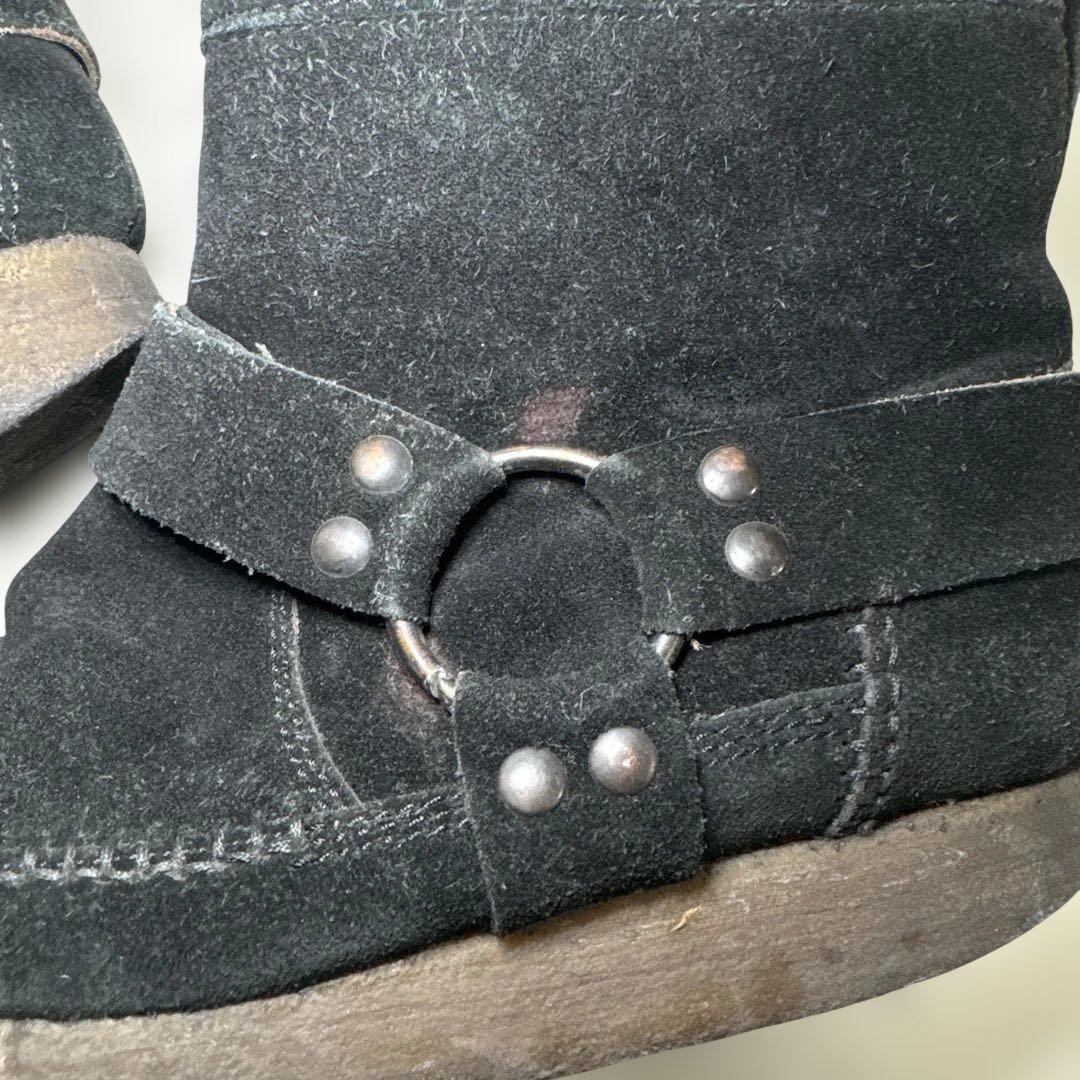 NUMBER (N)INE【40】スエード リング ハーネスブーツ 黒 - メルカリ