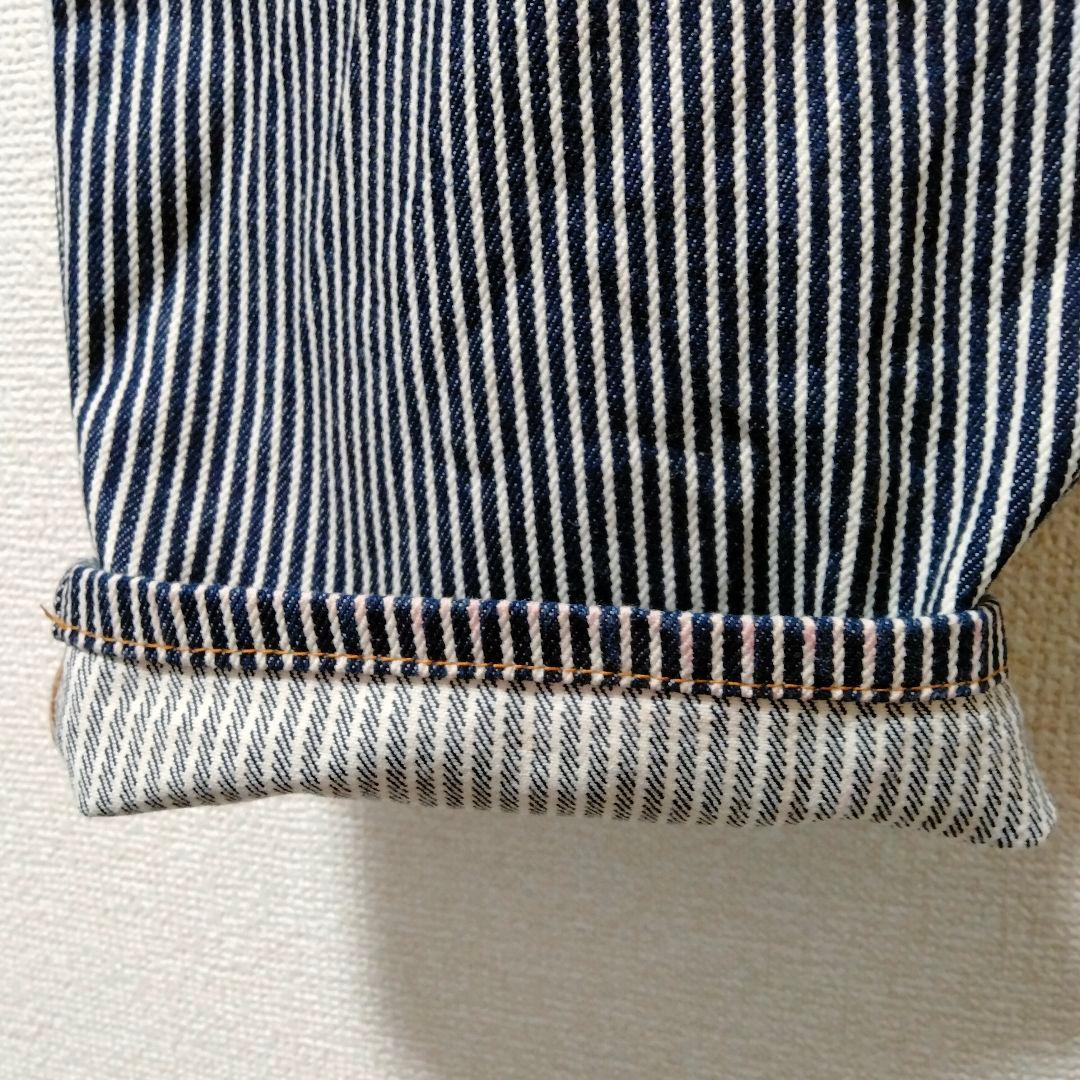 スヌーピー 児島ジーンズ 岡山デニム ヒッコリー デニムパンツ