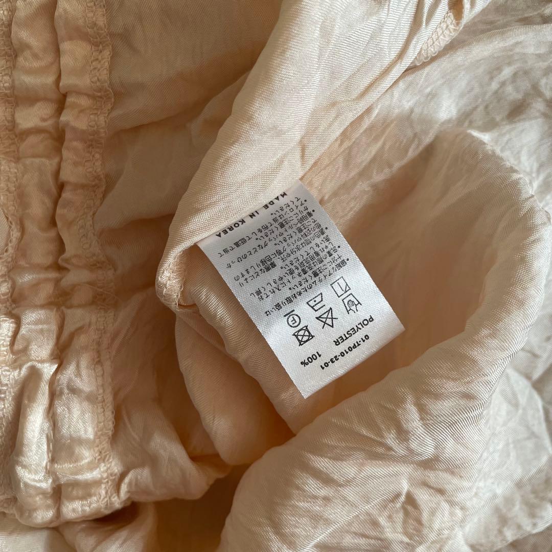 sahara】Gather Shirring Top ベージュ - メルカリ