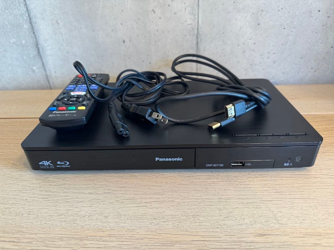 【美品】Panasonic 4Kブルーレイプレーヤー DMP-BDT180 一式 パナソニック ブルーレイディスクプレーヤー DMP-BDT180を徹底レビュー