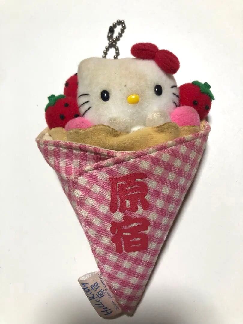 【1/2まで！】ご当地キティ 原宿 クレープ ぬいぐるみマスコット ♪キティコレクション（8）地域限定グッズ（ご当地キティちゃん