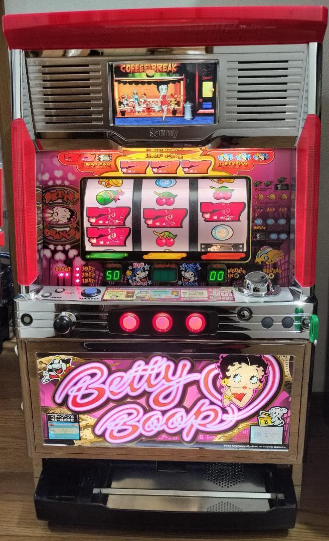 パチスロ実機】サミー☆ベティ・ブープS【オートプレイ付コイン不要機