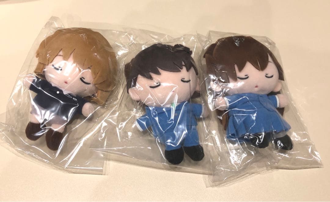 名探偵コナン 未開封 新一&蘭&灰原おすわりぬいぐるみセット 応募者全員サービス サンデーうぇぶり 本誌定期購読全員サービスに「おすわりぬいぐるみ