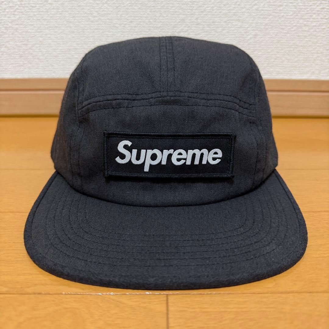 Supreme NYCO Twill Camp Cap ブラック 17aw Supreme シュプリーム 17FW Nyco Twill Camp Cap ナイコツイルキャンプ