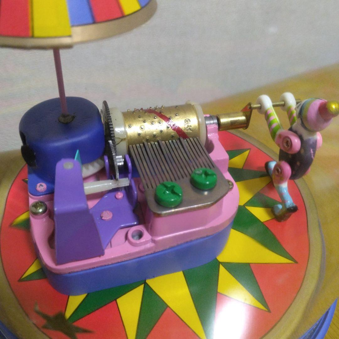 sankyo むらいこうじ ドーム型オルゴール ピエロ 道化師からくり