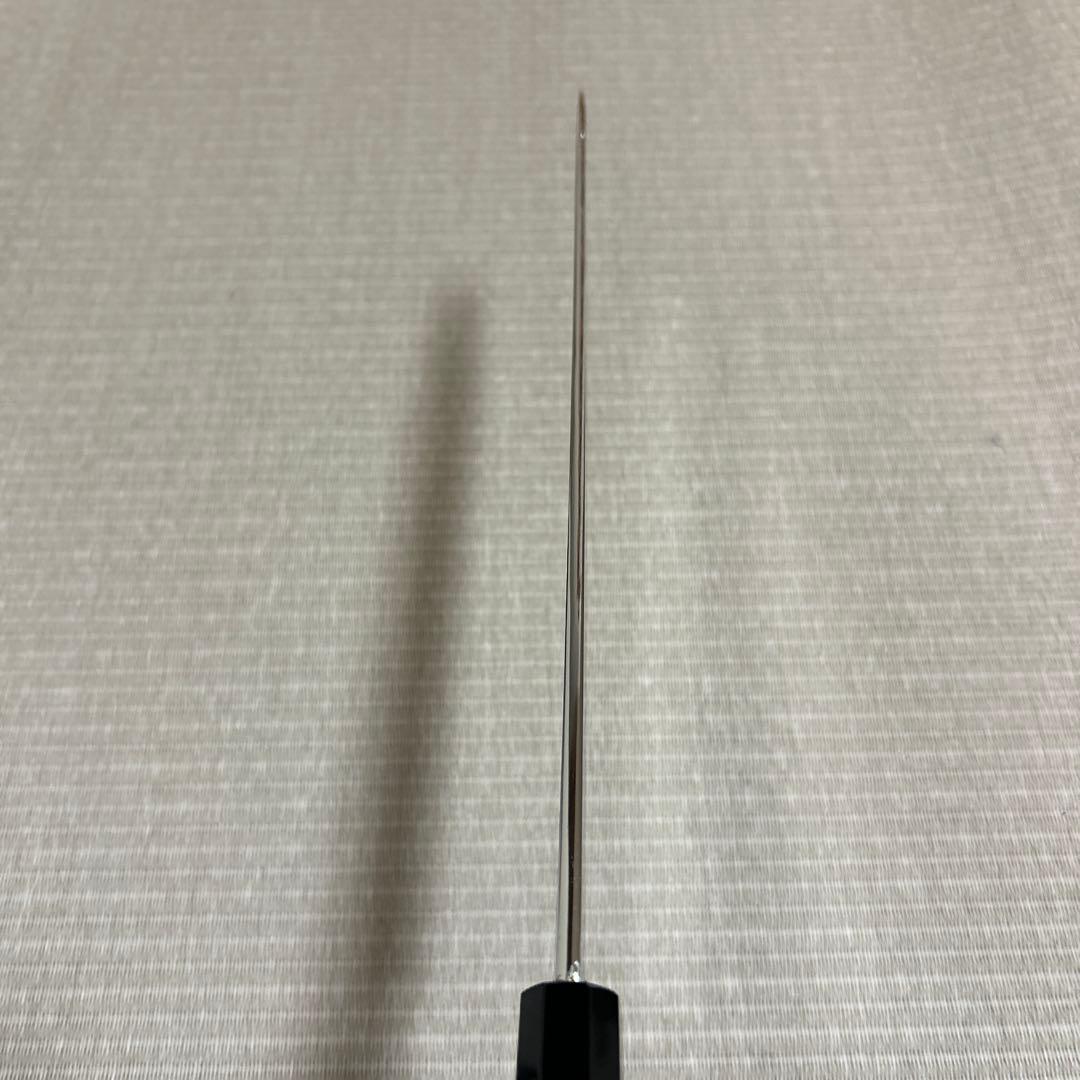 尺 柳刃 包丁 和包丁 本焼 黒檀黒水牛八角柄 新品 箱付き V金10号