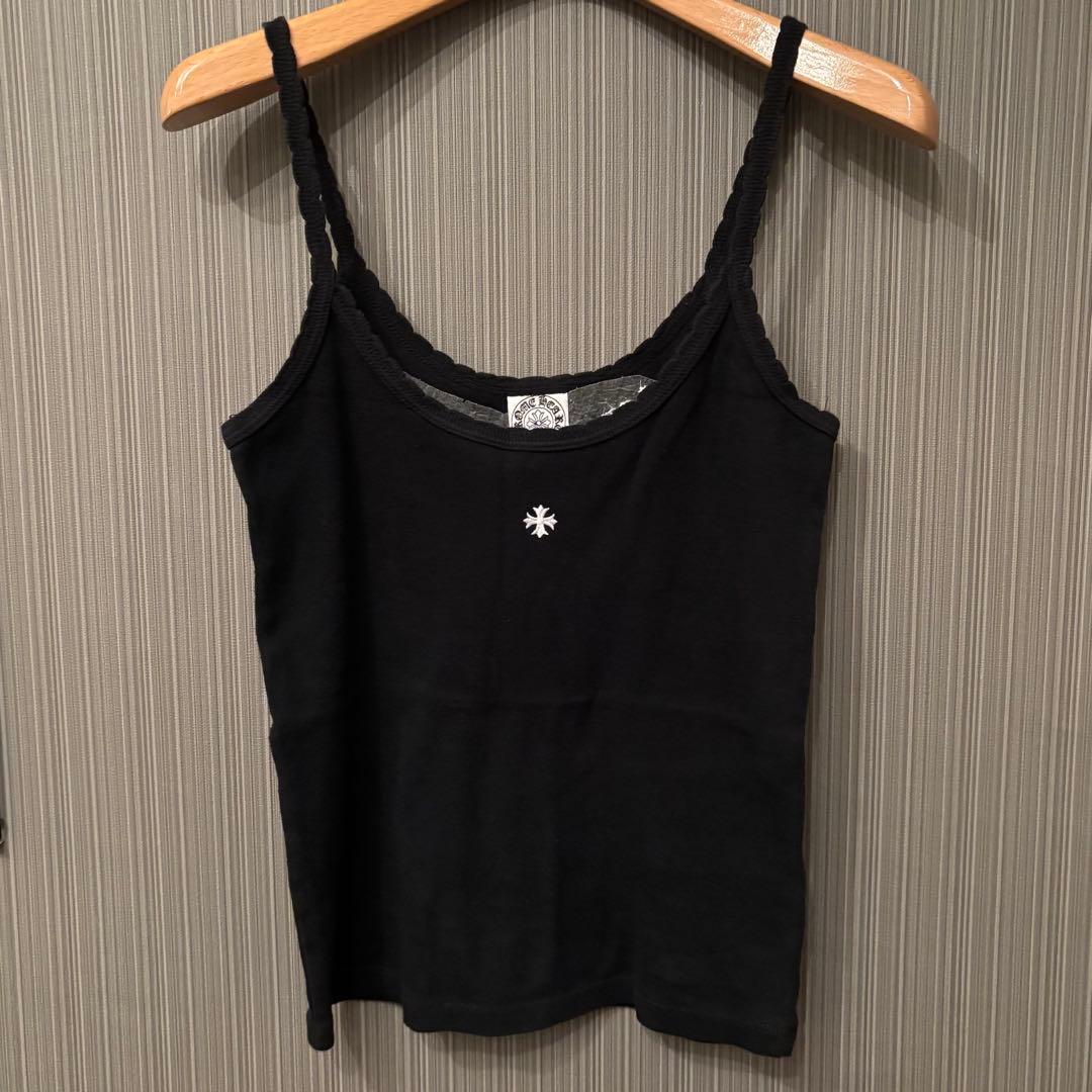 CHROM HEARTS クロムハーツ キャミソール ブラック 美品 ブラック（黒）系 CHROME HEARTS(クロムハーツ) キャミソール