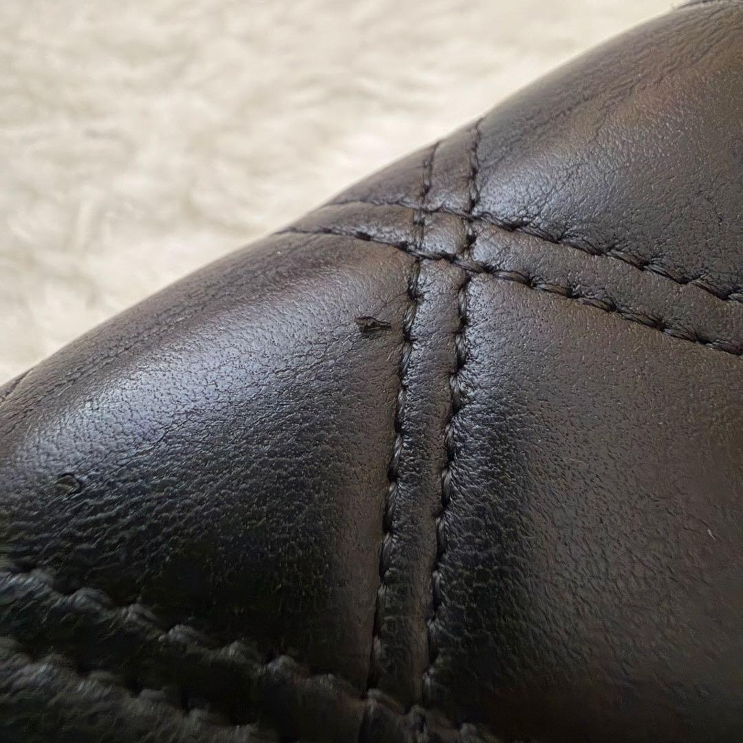 シャネル マトラッセ カードケース 名刺入れ 黒 ブラック ミニ財布 20