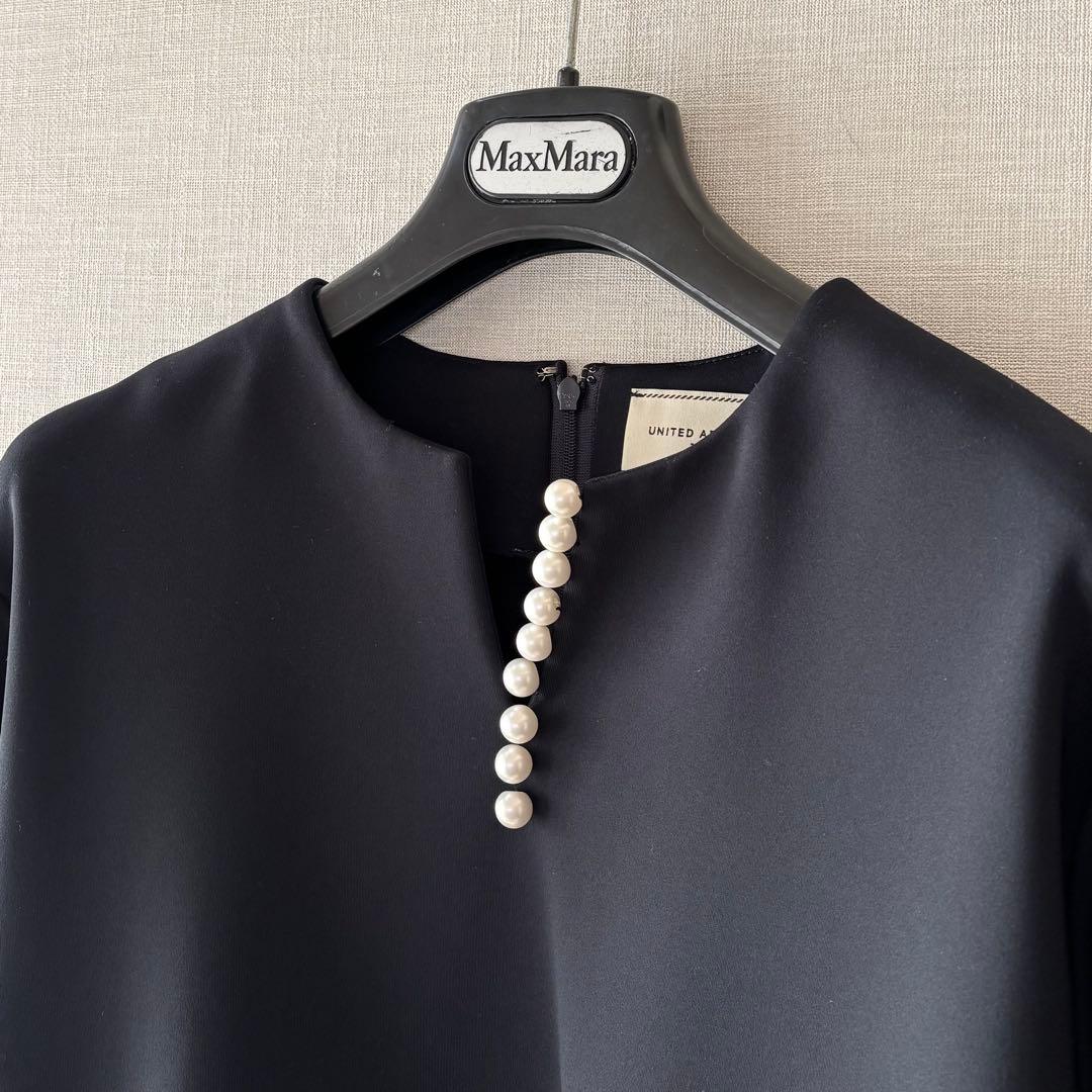 美品✨ユナイテッドアローズ SPONGY パールモチーフブラウス36