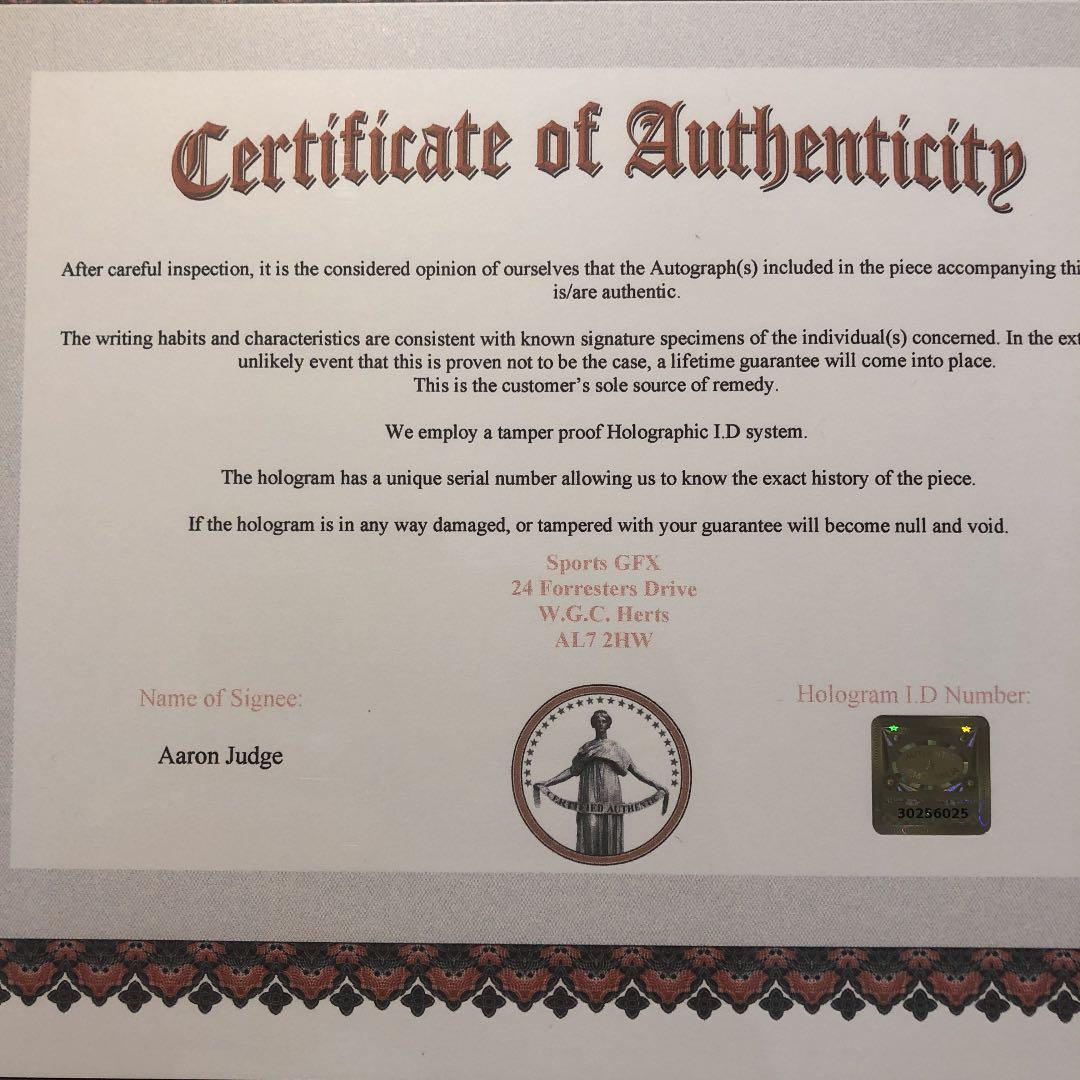 SALE】MLB アーロン・ジャッジ 直筆サインヤンキース WBC出場 - メルカリ