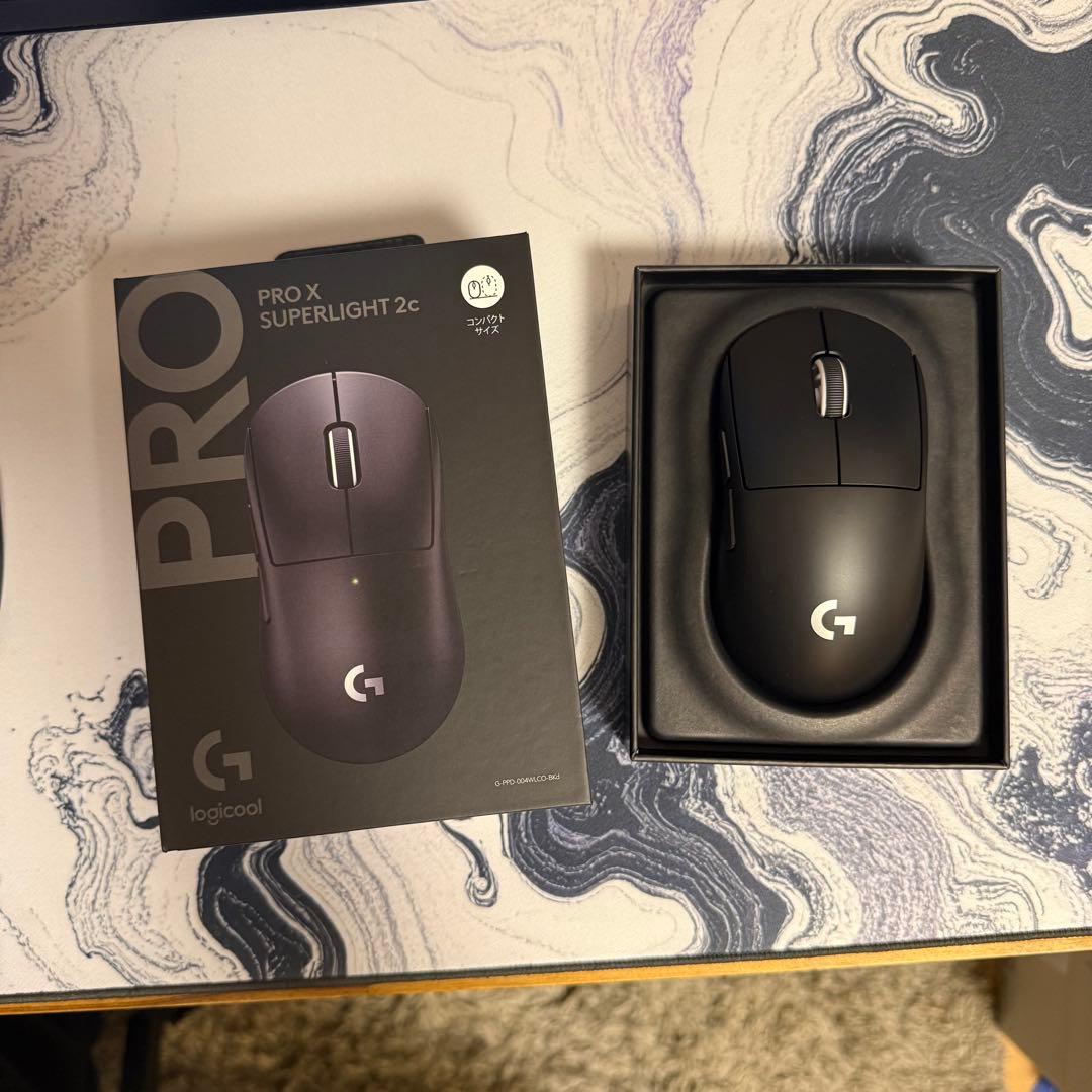 【美品】logicool gpro x superlight 2c black PRO X SUPERLIGHT 2c Wireless Gaming Mouse | Logitech G