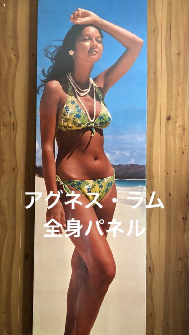 値下げ！景品つき！ついにでた！ハワイの女神アグネス・ラム全身パネル！初出品！ 値下げ！景品つき！ついにでた！ハワイの女神アグネス・ラム全身パネル