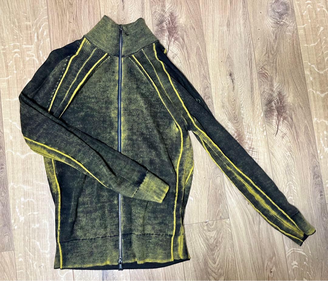 美品・公式完売品】K-IRINI ジップアップドライバーズニット DIESEL