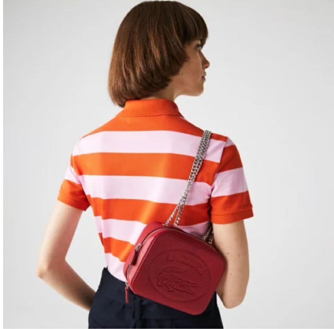LACOSTE CROCO CREWチェーンハンドル2wayバッグ イエロー - メルカリ