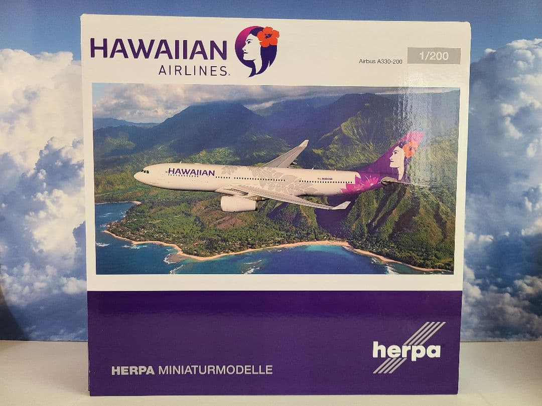 herpa 1/200 A330-200 ハワイアン航空 N389HA - メルカリ