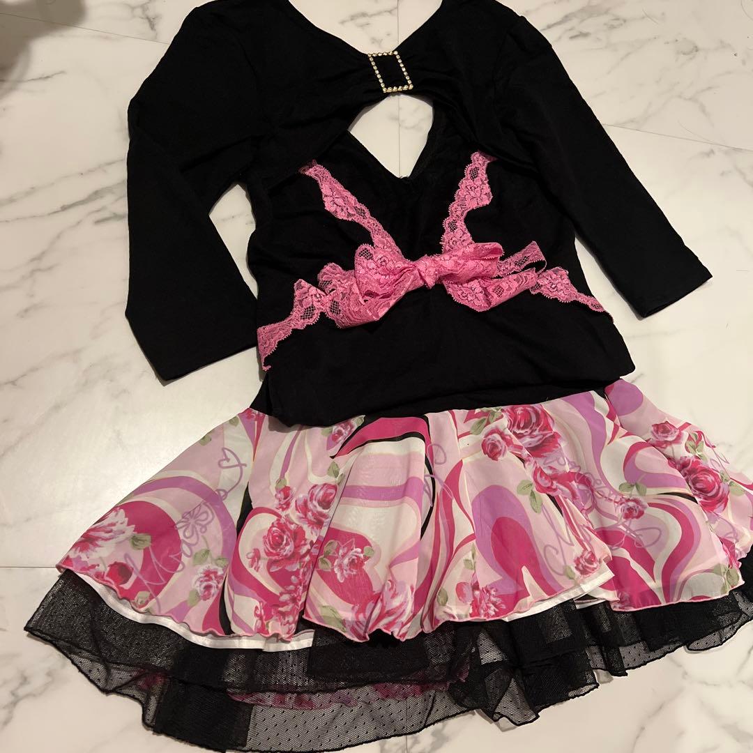 MARS マーズ 【2点セット】セットアップ 幾何学バラ 姫ギャル レア希少