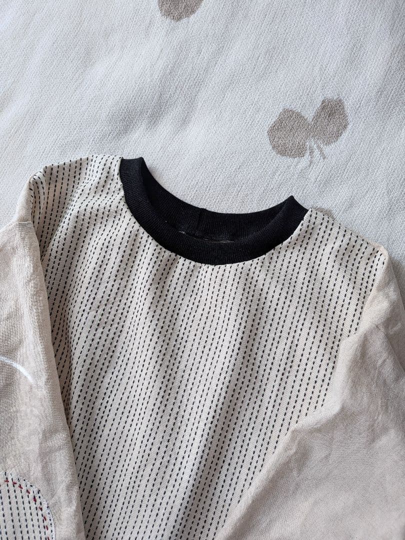 プルオーバー☆刺し子織り生地 ハンドメイド