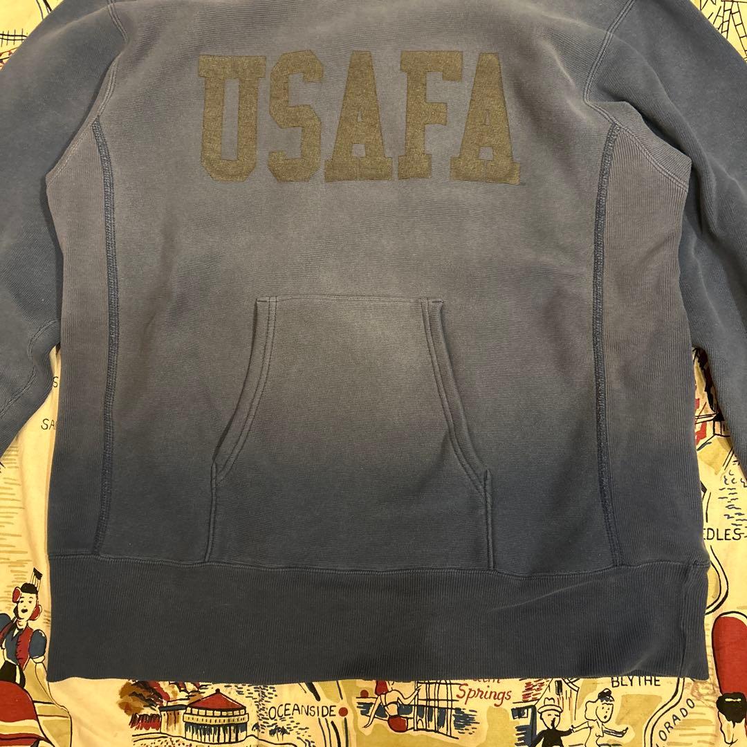 Champion USAFA スウェットパーカー L ネイビー フェード - メルカリ