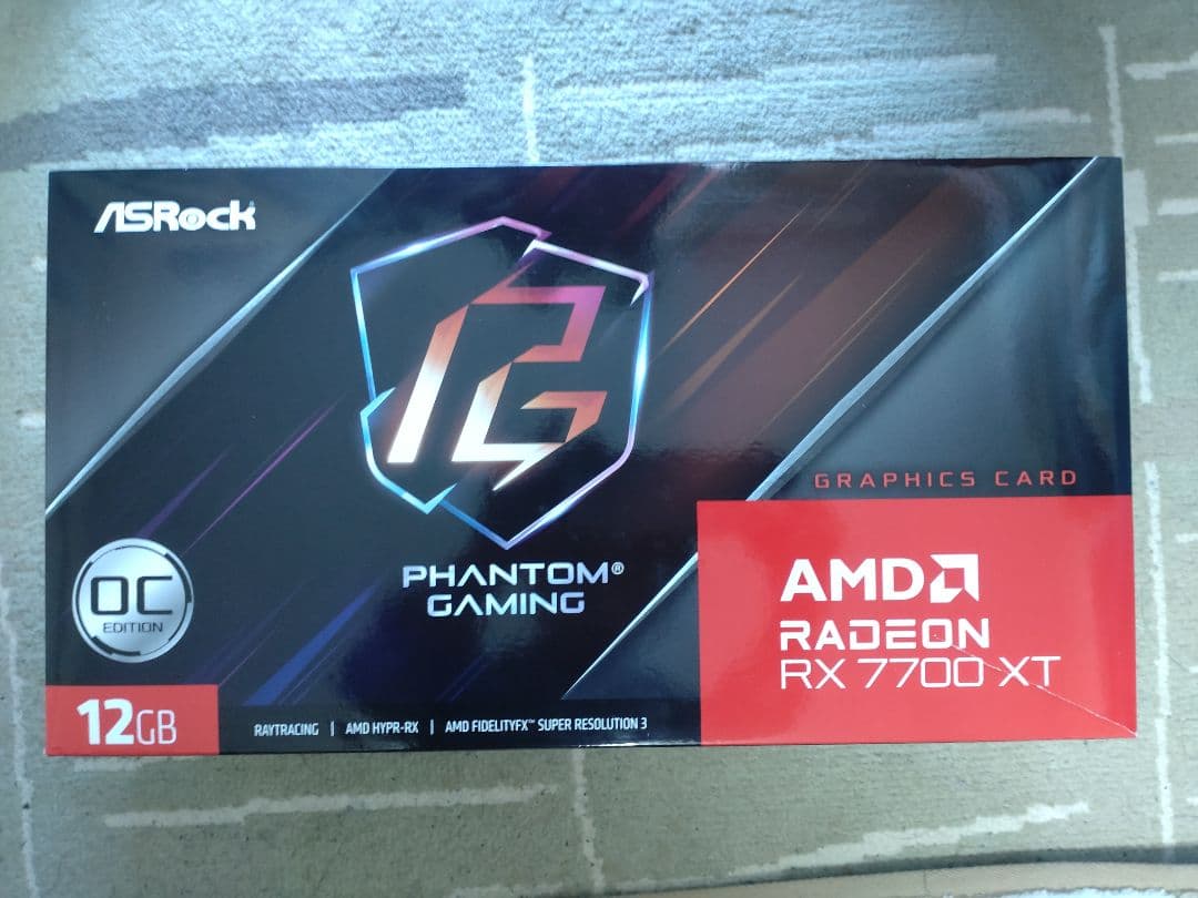 グラフィックボード・グラボ・ビデオカード ASRock Radeon OC Edition RX 7700 XT 12GB ASRock | AMD Radeon™ RX 7700 XT Phantom Gaming 12GB OC