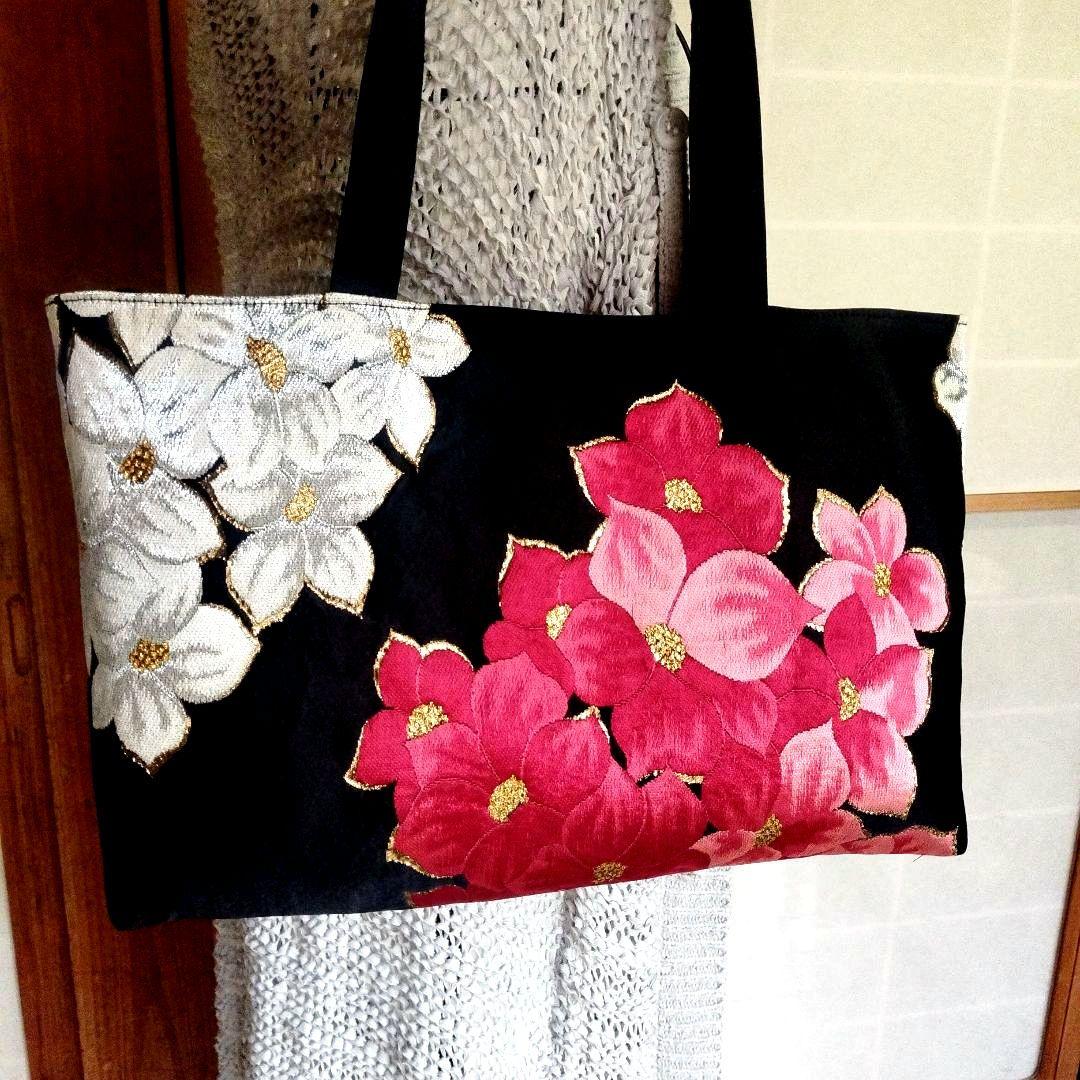 帯リメイクトートバッグ[803] - メルカリ